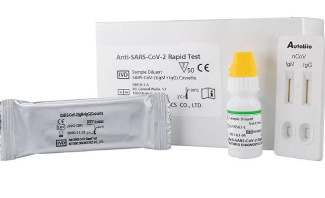Instructions about prices of quick COVID-19 tests are in use